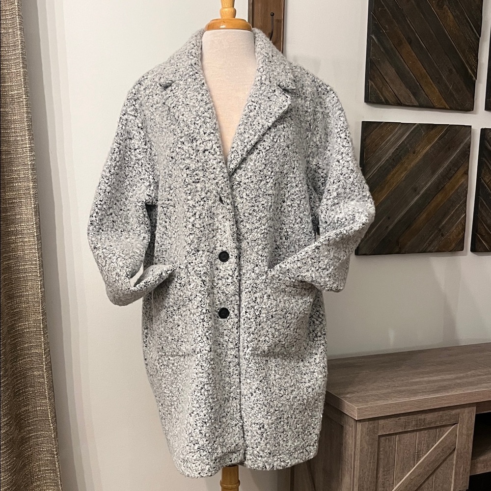CHARLIE B Gray Teddy Jacket